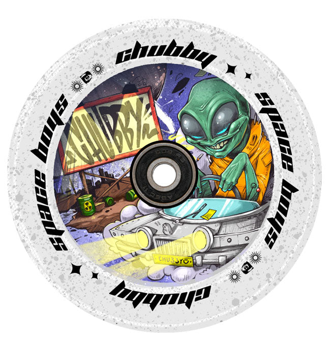 Chubby Spaceboy Alien Wheels 110mm with glitter PU