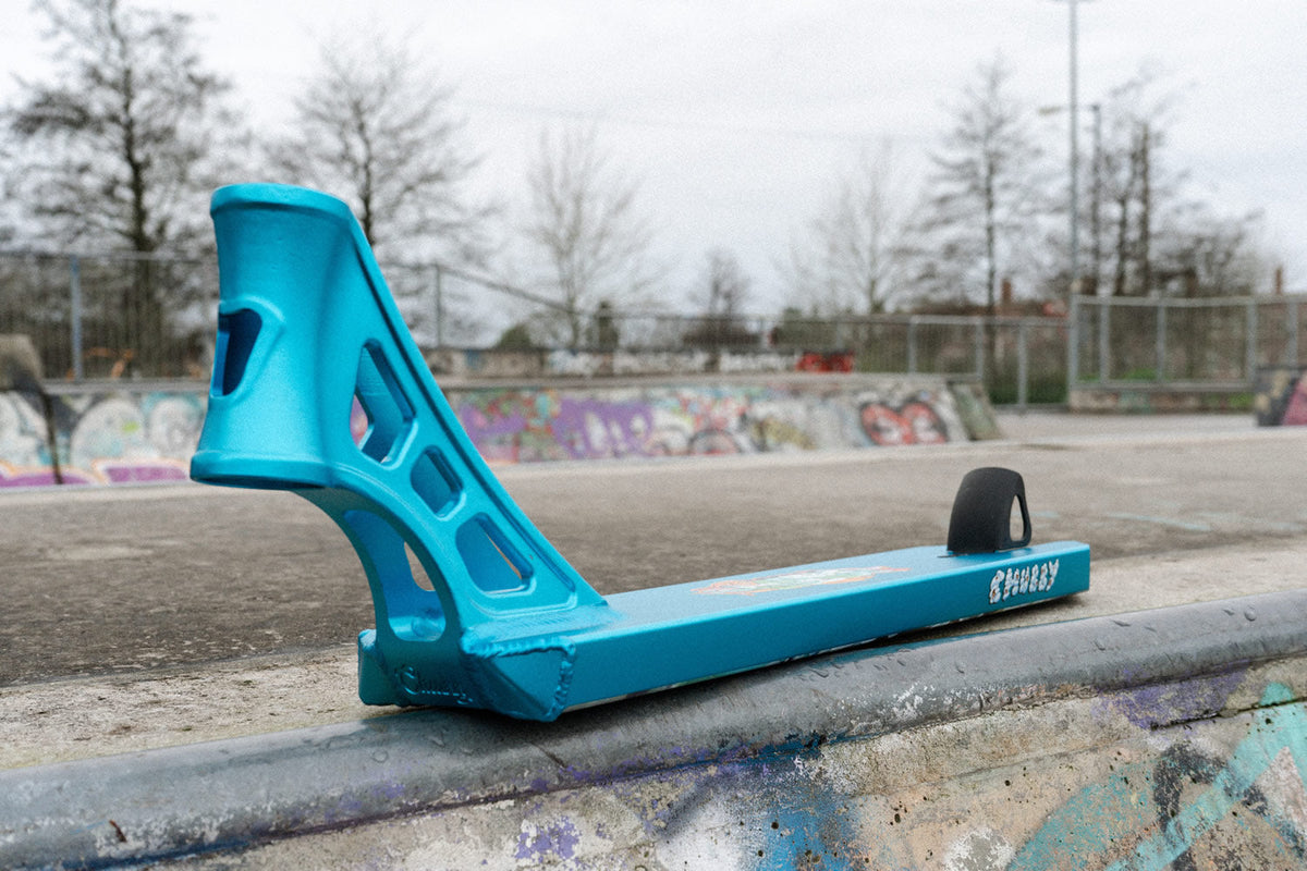 Chubby Loco Scooter Deck 19.5" x 4.5" Marshmallow Boy