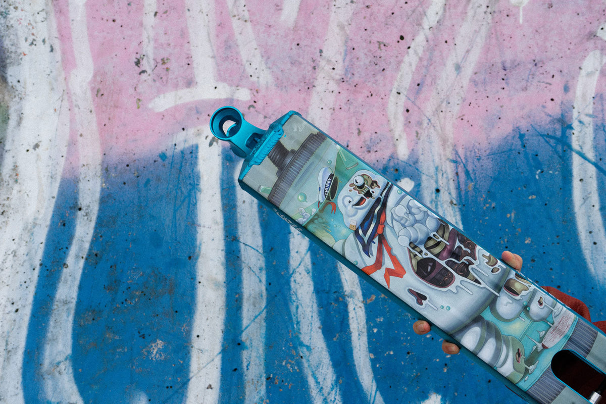 Chubby Loco Scooter Deck 19.5" x 4.5" Marshmallow Boy