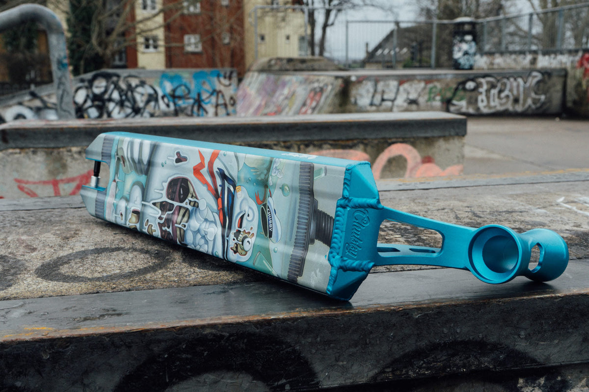 Chubby Loco Scooter Deck 19.5" x 4.5" Marshmallow Boy
