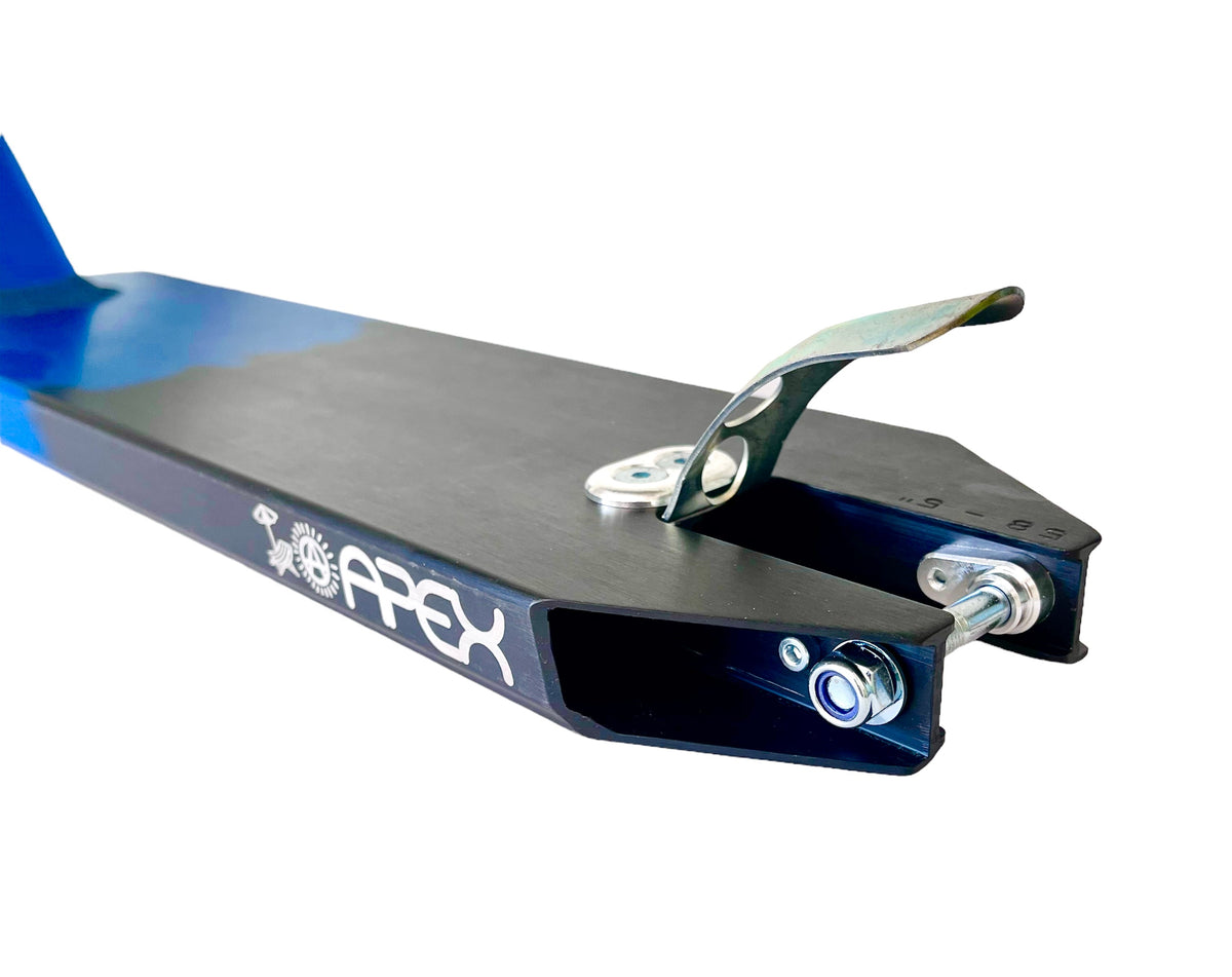 Apex Pro Scooter Deck Lifes A Beach Special Edition Blue / Black  580mm (19.5”)x 5" wide